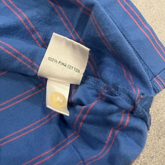 [L]Masters Collection Red Striped Blue Polo Shirt - Picture 6 of 6